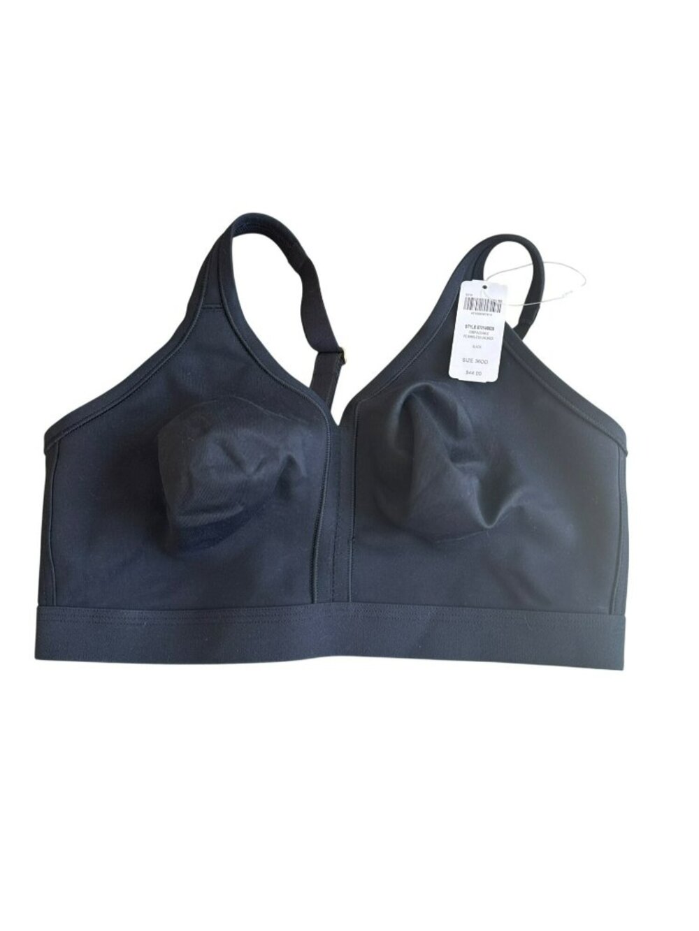Soma Embraceble Wireless Unlined Full Coverage Bra 36DD Black NWT